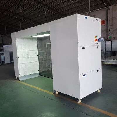 Stainless Steel Water Curtain Spray Painting Booth with Dual Filtration for Woodworking & Furniture