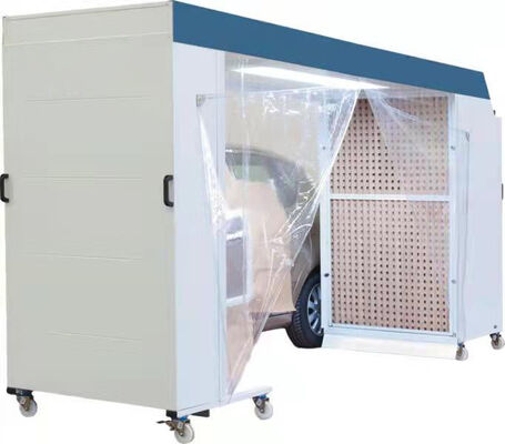 Stainless Steel Water Curtain Spray Painting Booth with Dual Filtration for Woodworking & Furniture