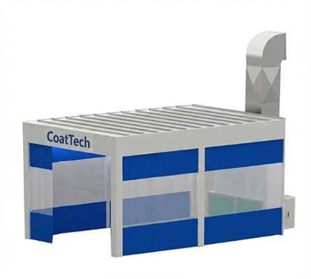 CoatTech IR-Equipped Rapid Repair Station With Overhead Rail Heater 3-Axis Movable Infrared Curing Rail