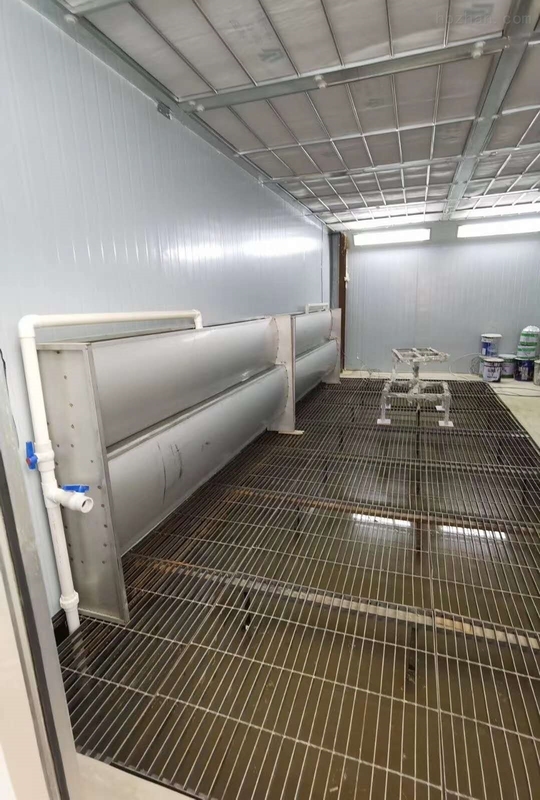 Industrial Water Curtain Spray Booth System Advanced Overspray Containment