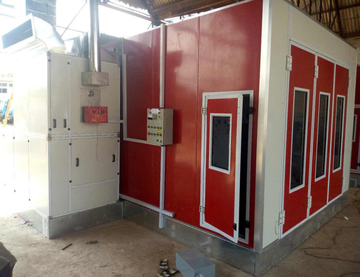 380V Industrial Automotive Paint Booth Mobile Auto Paint Booth Với đèn LED