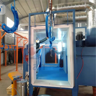 Đường sơn trên cao được cá nhân hóa Conveyor Powder Coat Đường sơn cho các mặt hàng nhẹ