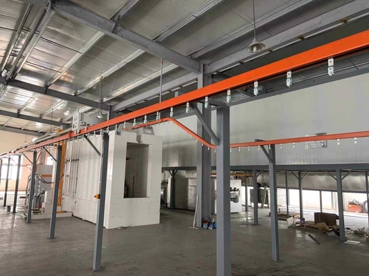 Dải phủ nhiều loại Hệ thống vận chuyển lớp phủ bột Đường sơn tự động Đường sơn đa năng Đường sơn vận chuyển trên cao