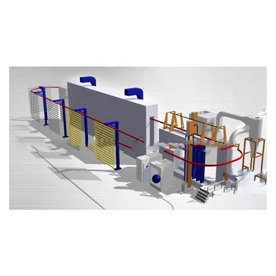 Đường phủ trên máy vận chuyển trên cao tùy chỉnh Dòng kết thúc Dầu phủ bột 1Ph