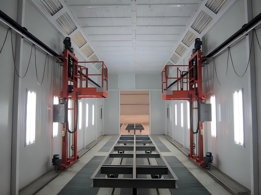 3D Cart Paint Booth Man Lift hoàn hảo cho các mảnh cao trong các phòng phun