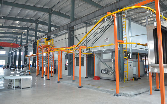 Chất lượng lớp phủ tuyệt vời, quy trình vận hành liền mạch, dây chuyền sơn ray sàn chuyên nghiệp