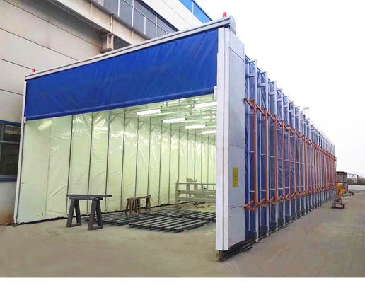 Phòng sơn di động hiệu quả cao, có thể thu gọn, kiểu ống lồng của CoatTech Industrial, Lều có thể thu vào