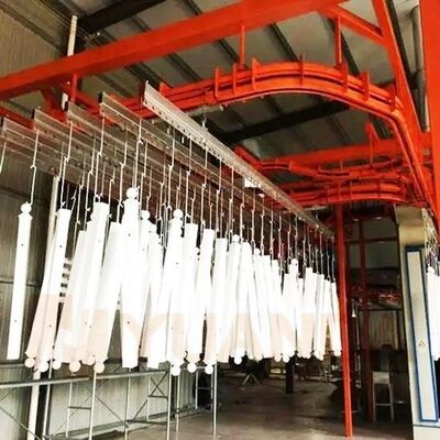 Dây chuyền sơn tĩnh điện tự động cho phụ tùng sản xuất quy mô lớn tại nhà máy