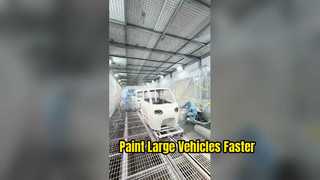 Buồng phun cỡ lớn cho thân xe và các bộ phận lớn | áo khoác